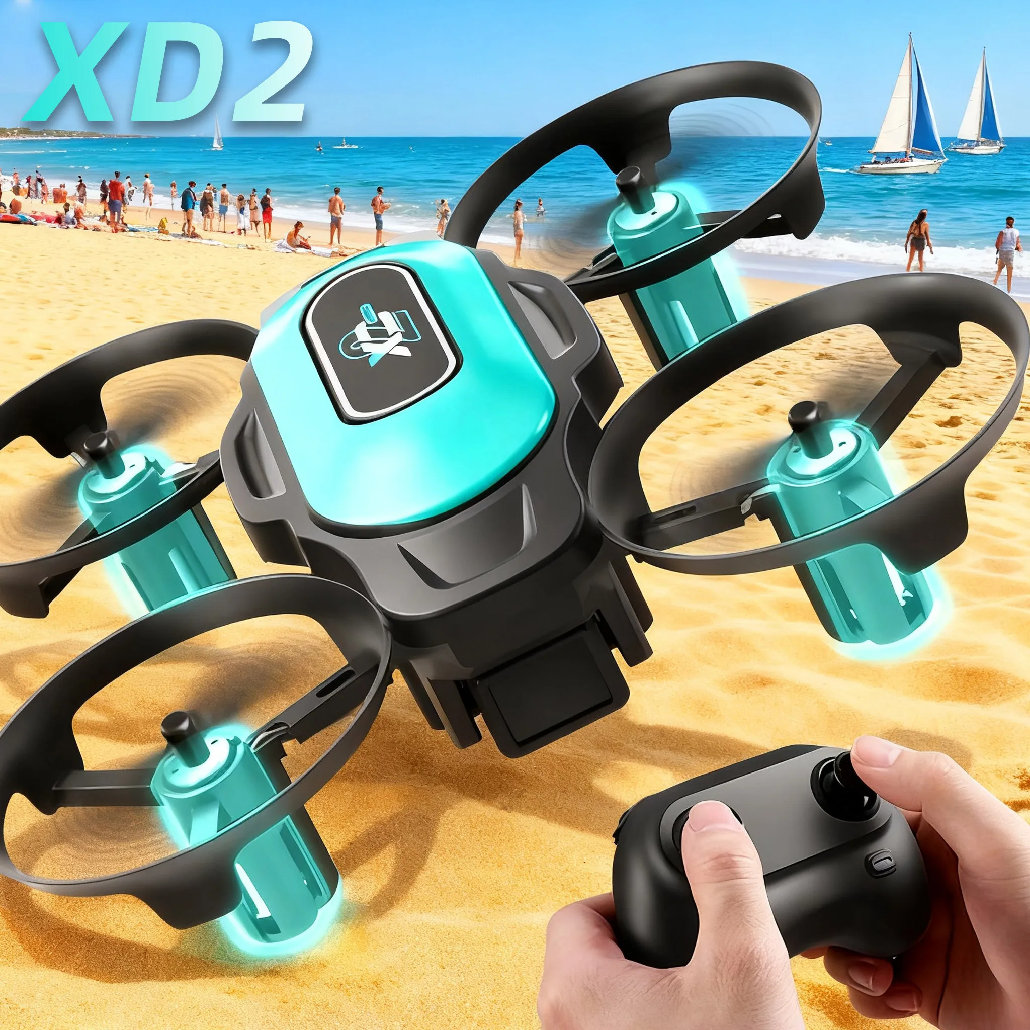 Drone Camera Lens - XD2 Mini Drone, 360 ° Stuntflips,