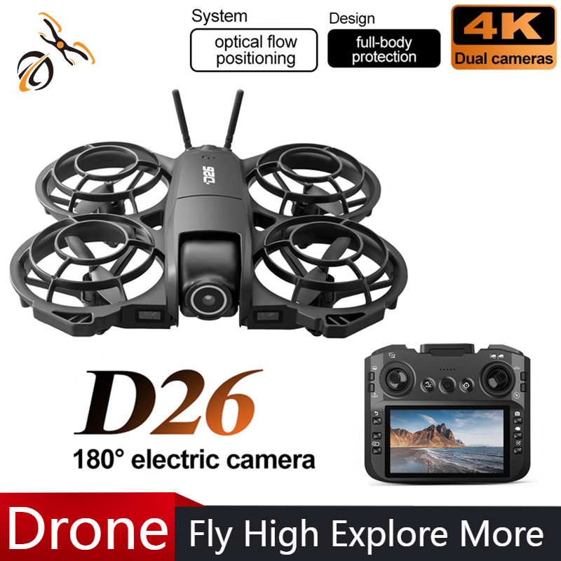 Drone Camera With Gimbal - D26 Drone 4K Luchtfoto HD 180