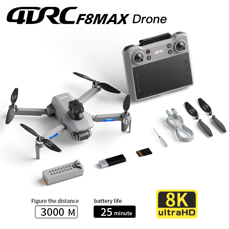 Drone Camera Professional - F8 MAX GPS Drone Professionele 8K