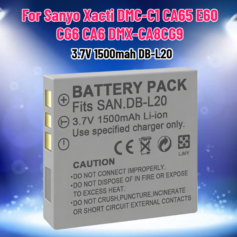 Drone Camera Action - 3.7V 1500mAh DB-L20 batterij voor Sanyo