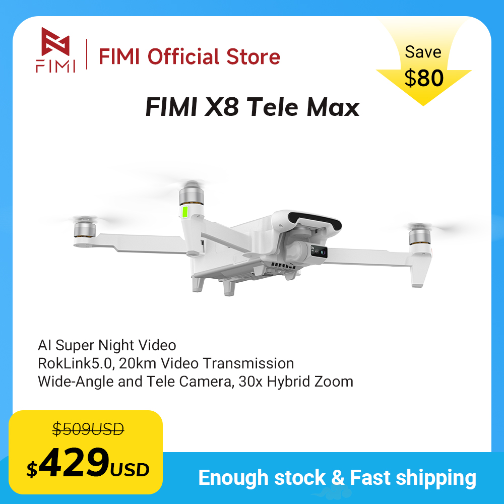 FIMI X8 Tele Max Nieuwe Drone  - Drone Camera Wide Angle recensie en prijs