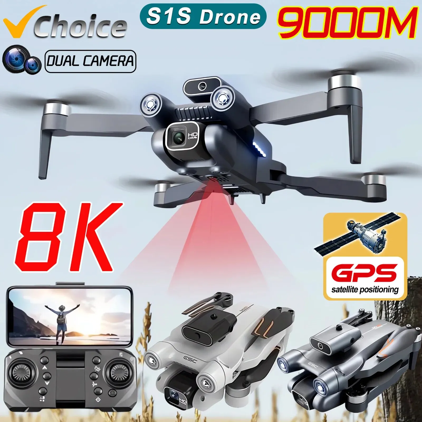 Nieuwe S 1S 5G Gps Drone Camer - Drone Camera Professional recensie en prijs