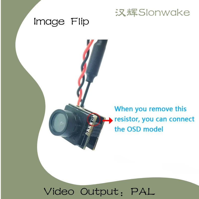 Slonwake 5.8G 48CH 25mW FPV VT - Drone Camera Wide Angle recensie en prijs