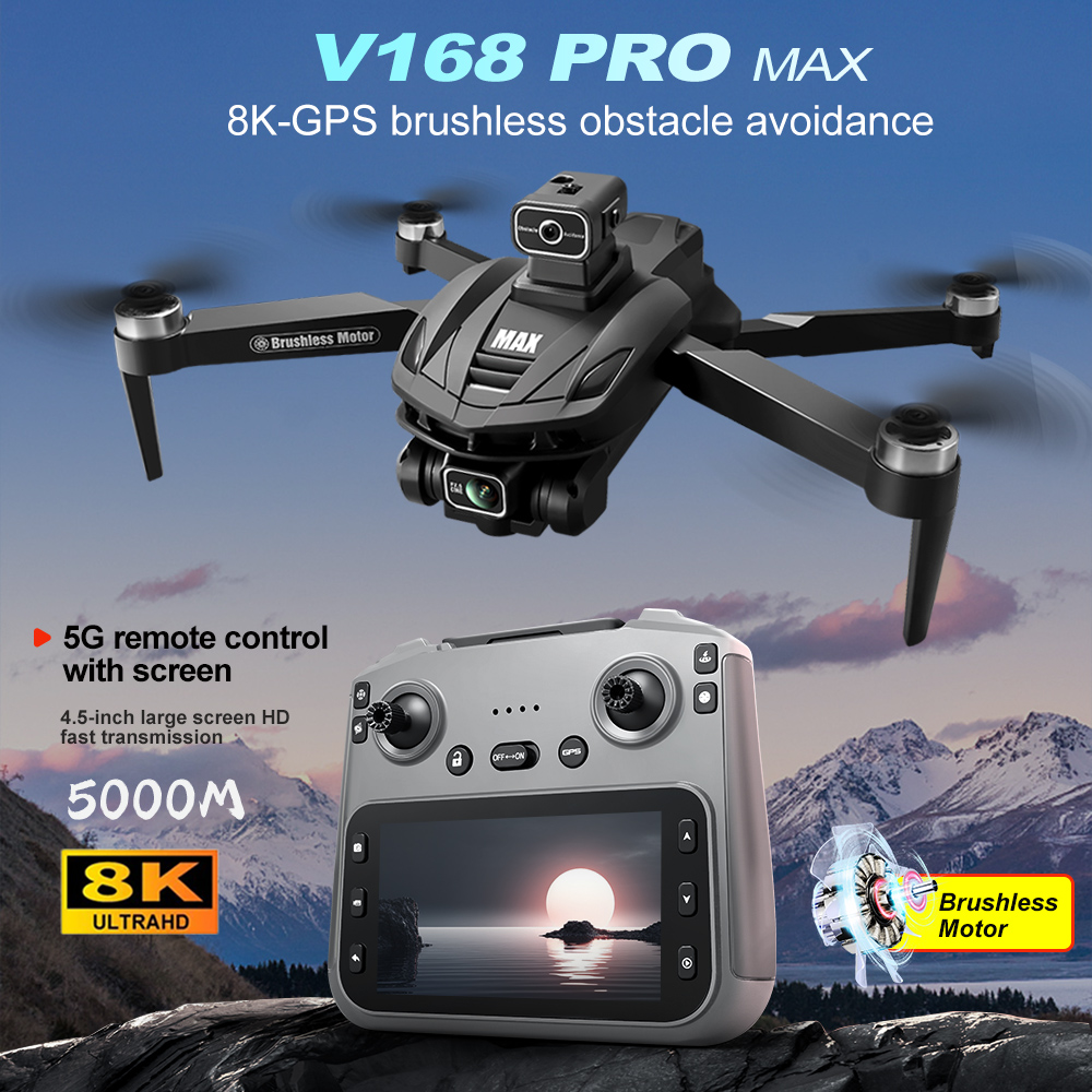 V168 PRO Max GPS Drone 8K Prof - Drone Camera Lens recensie en prijs