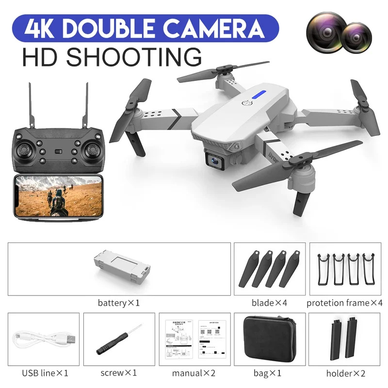 E88 ProIntelligent Opvouwbare  - Drone Camera Wide Angle recensie en prijs